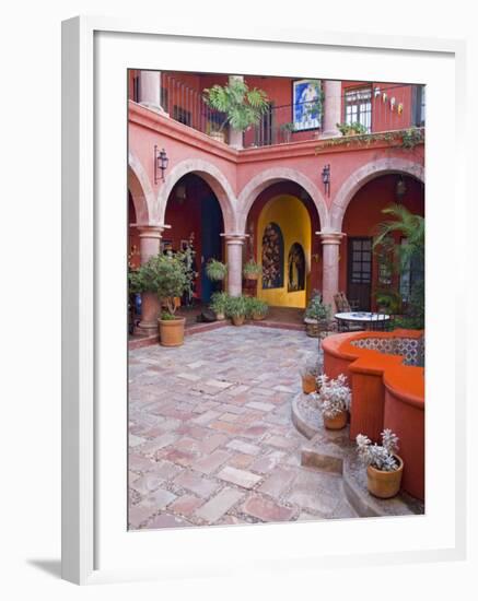 A Six Bedroom Bed & Breakfast, San Miguel, Guanajuato State, Mexico-Julie Eggers-Framed Photographic Print