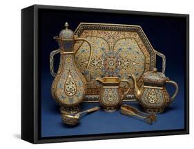 A Six Piece Enamel Silver Gilt Tea and Coffee Service, 1899-1908-Louis Cartier-Framed Stretched Canvas