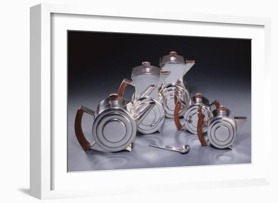 A Six Piece Silver and Rosewood Tea and Coffee Service, Circa 1934-Alvar Aalto-Framed Giclee Print