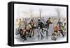 A Skating Scene in Boston, Massachusetts, 1850s-null-Framed Stretched Canvas