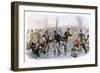 A Skating Scene in Boston, Massachusetts, 1850s-null-Framed Giclee Print