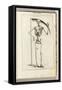 A Skeleton Holding a Scythe in the Style of a Grim Reaper-Italian School-Framed Stretched Canvas