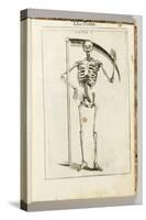 A Skeleton Holding a Scythe in the Style of a Grim Reaper-Italian School-Stretched Canvas