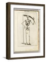 A Skeleton Holding a Scythe in the Style of a Grim Reaper-Italian School-Framed Giclee Print