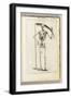 A Skeleton Holding a Scythe in the Style of a Grim Reaper-Italian School-Framed Giclee Print