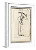 A Skeleton Holding a Scythe in the Style of a Grim Reaper-Italian School-Framed Giclee Print