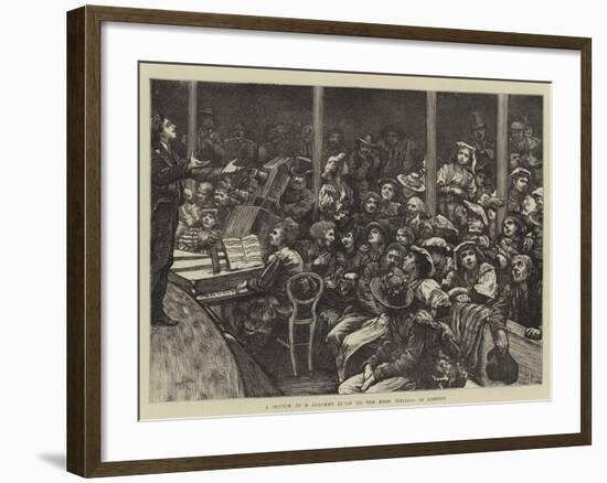 A Sketch at a Concert Given to the Poor Italians in London-Hubert von Herkomer-Framed Giclee Print