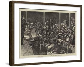 A Sketch at a Concert Given to the Poor Italians in London-Hubert von Herkomer-Framed Giclee Print