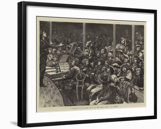 A Sketch at a Concert Given to the Poor Italians in London-Hubert von Herkomer-Framed Giclee Print