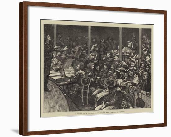 A Sketch at a Concert Given to the Poor Italians in London-Hubert von Herkomer-Framed Giclee Print