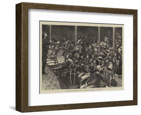 A Sketch at a Concert Given to the Poor Italians in London-Hubert von Herkomer-Framed Giclee Print