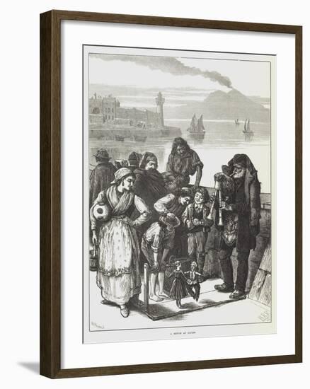 A Sketch at Naples-null-Framed Giclee Print