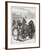 A Sketch at Naples-null-Framed Giclee Print