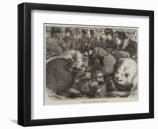 A Sketch at the Cattle-Show, Birmingham-Samuel John Carter-Framed Giclee Print