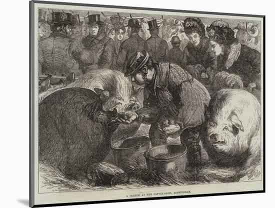 A Sketch at the Cattle-Show, Birmingham-Samuel John Carter-Mounted Giclee Print