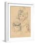 A sketch for a portrait of children, c1897-Paul Helleu-Framed Giclee Print