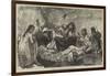A Sketch in an Afghan Village, Women Washing Linen-null-Framed Giclee Print