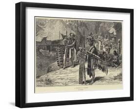 A Sketch in Borneo-Felix Regamey-Framed Giclee Print