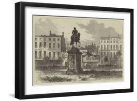 A Sketch in Leicester-Square-Samuel Read-Framed Giclee Print