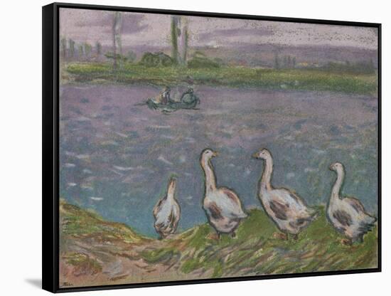 'A Sketch in Pastels', 19th century-Alfred Sisley-Framed Stretched Canvas