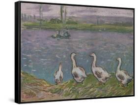 'A Sketch in Pastels', 19th century-Alfred Sisley-Framed Stretched Canvas