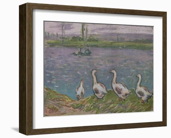 'A Sketch in Pastels', 19th century-Alfred Sisley-Framed Giclee Print