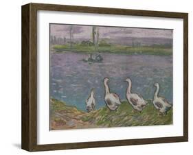 'A Sketch in Pastels', 19th century-Alfred Sisley-Framed Giclee Print