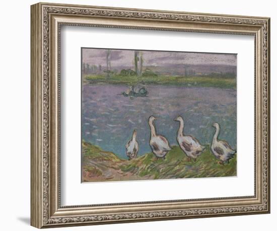 'A Sketch in Pastels', 19th century-Alfred Sisley-Framed Giclee Print