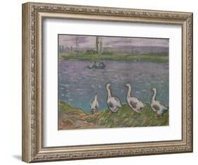 'A Sketch in Pastels', 19th century-Alfred Sisley-Framed Giclee Print