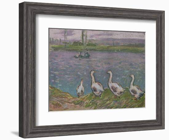 'A Sketch in Pastels', 19th century-Alfred Sisley-Framed Giclee Print