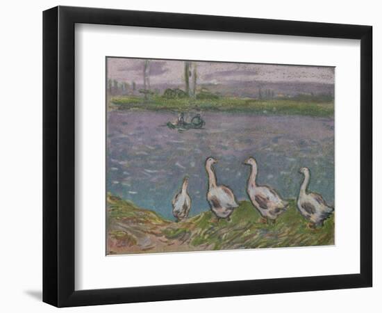 'A Sketch in Pastels', 19th century-Alfred Sisley-Framed Giclee Print