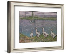 'A Sketch in Pastels', 19th century-Alfred Sisley-Framed Giclee Print