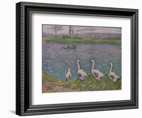 'A Sketch in Pastels', 19th century-Alfred Sisley-Framed Giclee Print