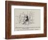 A Sketch Made by Sir J E Millais on the Back of the First Cheque He Ever Received-John Everett Millais-Framed Giclee Print