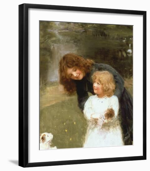 A Sketch of the Artist's Daughter-Arthur Elsley-Framed Premium Giclee Print