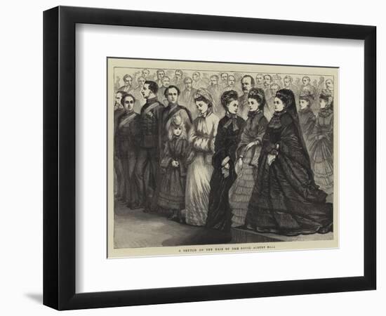 A Sketch on the Dais of the Royal Albert Hall-null-Framed Premium Giclee Print