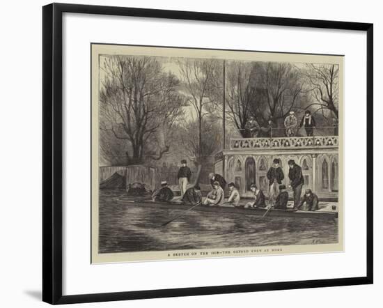 A Sketch on the Isis, the Oxford Crew at Home-Henry Woods-Framed Giclee Print
