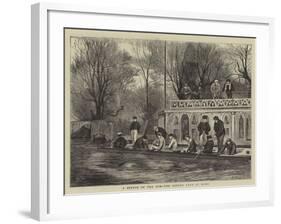 A Sketch on the Isis, the Oxford Crew at Home-Henry Woods-Framed Giclee Print