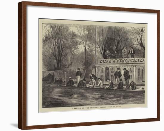 A Sketch on the Isis, the Oxford Crew at Home-Henry Woods-Framed Giclee Print