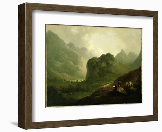 A Sketching Party in the Pass at Borrowdale-Julius Caesar Ibbetson-Framed Giclee Print