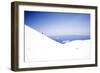 A Skier and Snow Boarder Head Down from the Summit of Mt. Adams, Washington-Bennett Barthelemy-Framed Photographic Print