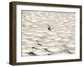 A Skier Makes His Way Down a Sea of Moguls at Sugarbush Ski Area-null-Framed Premium Photographic Print