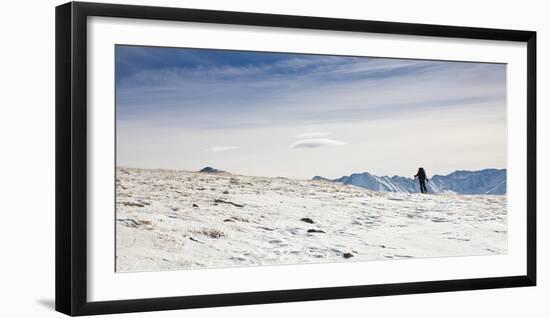 A Skier Travels Near Ptarmigan Pass in the Vail Pass Winter Recreation Area, Colorado-Sergio Ballivian-Framed Photographic Print