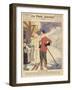 A Skiing Couple Enjoy a Freshing Drink after a Long Day on the Piste-null-Framed Art Print