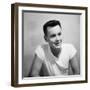 A Skinny 21 Year Old Boy in a Portrait, Ca. 1951-null-Framed Photographic Print