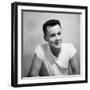 A Skinny 21 Year Old Boy in a Portrait, Ca. 1951-null-Framed Photographic Print