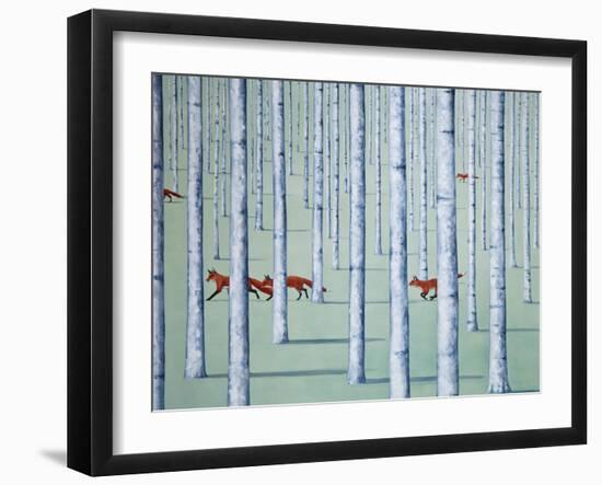 A Skulk of Foxes-Rebecca Campbell-Framed Giclee Print