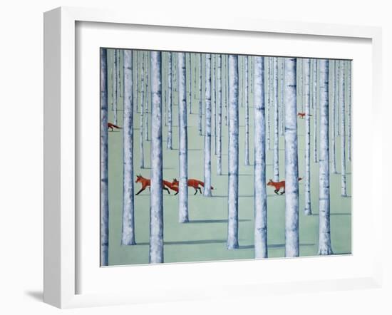 A Skulk of Foxes-Rebecca Campbell-Framed Premium Giclee Print