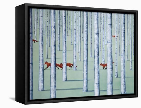 A Skulk of Foxes-Rebecca Campbell-Framed Stretched Canvas