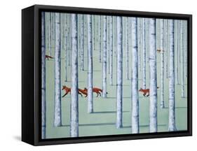 A Skulk of Foxes-Rebecca Campbell-Framed Stretched Canvas